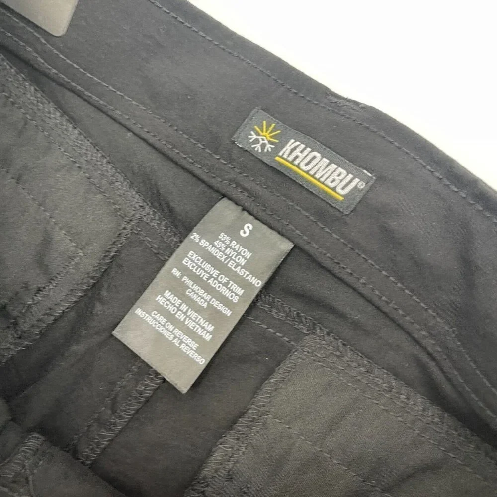 Khombu Carpi Pants Small Womens Black Casual Activewear Outdoor Athletic New S